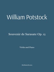 Potstock Souvenir de Sarasate Op 15 for Violin and Piano P.O.D cover Thumbnail